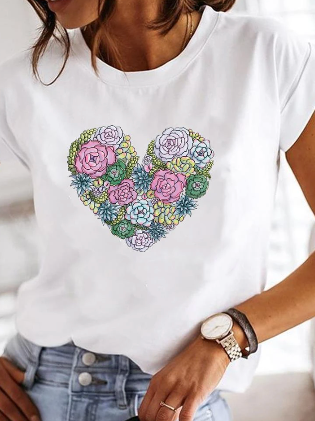 Rosalinda - Super stylisches T-Shirt mit extravagantem Sommerdesign