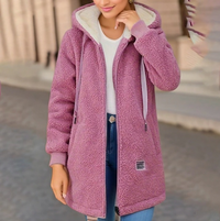 Heidi-Mode | Warme Damen-Fleecejacke Für Den Winter Zelda – Rosa