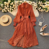 Laina | Elegantes Kleid – Orange