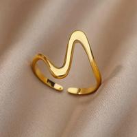 Wellen Designer Ring 18 Gold – Gold