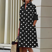NOELLE - MODISCHES HEMDKLEID – Schwarz weiß