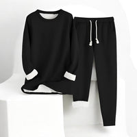 PAULA - THERMO FLEECE SET – Schwarz