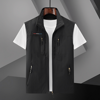 Amaury - Elegante ärmellose Herrenweste – Schwarz