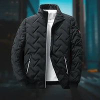 Stilvolle Puffer-Jacke für Herren – Schwarz