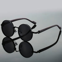Aila | Premium Metall-Sonnenbrille mit Anti-Reflektion – Schwarz
