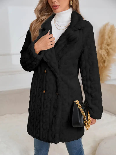 Ece | Kuschelige Fleece-gefütterte Winterjacke für Damen - Zweireihig, Langarm