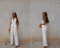 Pippa | Elegantes Streetwear-Set – Weiß