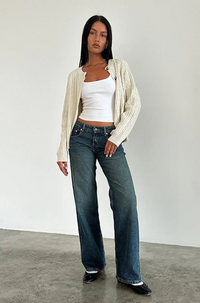 Heidi-Mode | Low Rise Jeans – Blau