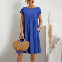 Amra – Sommerkleid für Leichtigkeit und Eleganz – Blau