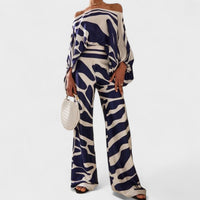 Claudia™ | Elegantes zweiteiliges Set – Blau
