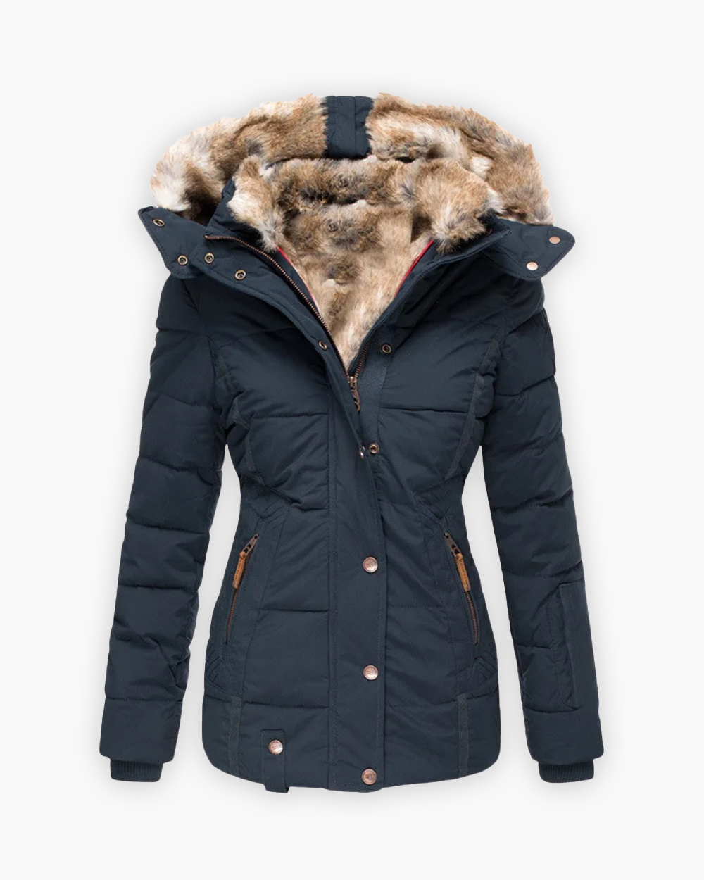 Friederike | Steppjacke mit Fellfutter