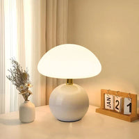 Blush Cloud Keramik-LED-Tischleuchte – Weiß