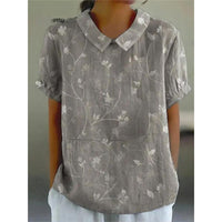 Katharina | Bluse aus Baumwollmischgewebe mit Blumenmuster – Mehrfarbig 6