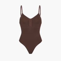 Bodysuit Sculpting Shapewear mit Slip – Kakao