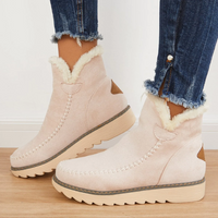 Reitana | Kuschelige Fellstiefel für ultimativen Komfort und Wärme – Beige