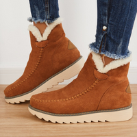 Reitana | Kuschelige Fellstiefel für ultimativen Komfort und Wärme – Braun