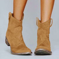 Vintage Cowboystiefel Für Damen | Bequem – Khaki
