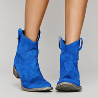 Vintage Cowboystiefel Für Damen | Bequem – Blau