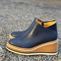 Gabriela | Damen Orthopädische Plattform Stiefeletten Komfort Herbst – Blau