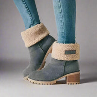Mara | Faltbare Wollstiefel für höchsten Komfort – Grau