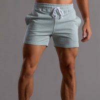 Superstretchige Trainingsshorts für Herren – Blau
