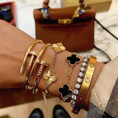 Sommerliches Klee Armband | Bringt Glück und Positive Energie mit Stil