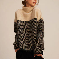 Louise™ | Turtleneck Sweater – Beige