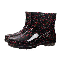 Martina | Bunte Wasserdichte Gummistiefel – Rot