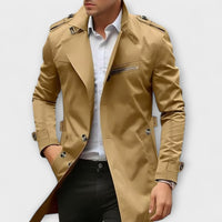 Nadiem – Handgefertigte Trenchjacke – Gelb