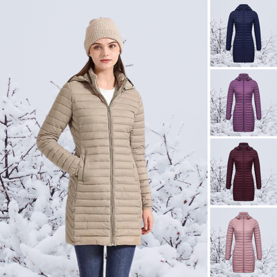 Asmotra |  Die neue ultraleichte, tragbare, lange und warme Parka-Jacke mit Kapuze