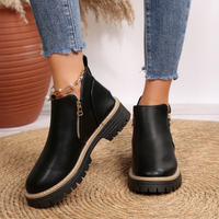 Paula | Damen Luxus-Stiefeletten modisch & stilvoll – Schwarz