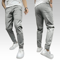 Tommaso | Premium Stretch Cargohose – Hellgrau