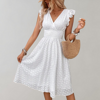 Iyana | Kurzes weißes Kleid Ideal für den Sommer – Weiß