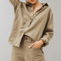 Sevilla | Freizeitbluse für Damen – Khaki