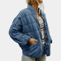 Celeste™| Stilvolle & Bequeme Steppjacke – Blau