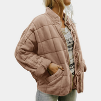 Celeste™| Stilvolle & Bequeme Steppjacke – Schokoladenbraun