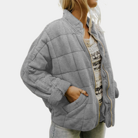 Celeste™| Stilvolle & Bequeme Steppjacke – Grau