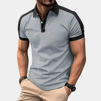 Poloshirt für Herren - Slim Fit Poloshirt für den Sommerurlaub – Grau