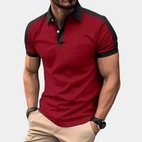 Poloshirt für Herren - Slim Fit Poloshirt für den Sommerurlaub – Rot