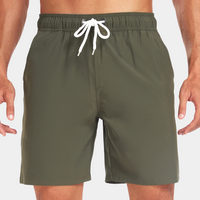 Herren Badeshorts Mit Kordelzug | Sommer – Oliv