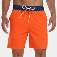 Herren Badeshorts Mit Kordelzug | Sommer – Orange