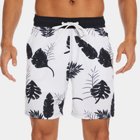 Herren Badeshorts Mit Kordelzug | Sommer – Weiß