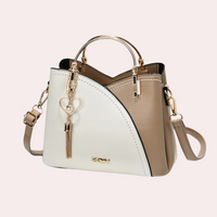 Stilvolle Damenhandtasche | Abnehmbarer Schultergurt – Khaki