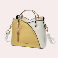 Stilvolle Damenhandtasche | Abnehmbarer Schultergurt – Gelb