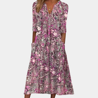 Blumenrobe für Frauen – Lila