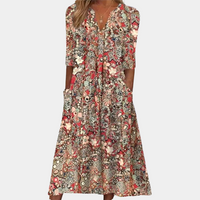 Blumenrobe für Frauen – Rot