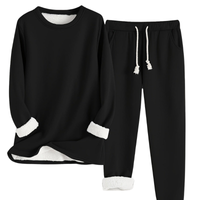 Ayelit – Lounge-Set Mit Langen Ärmeln – Schwarz