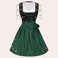 Damen Grün Oktoberfest Dirndl Kleid – Grün