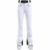 Clara | Wasserdichte Skihose für Damen Slim Fit Winter – Weiß