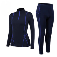 Veltara | Warme Winter Komfort Thermounterwäsche Set für Damen – Marine